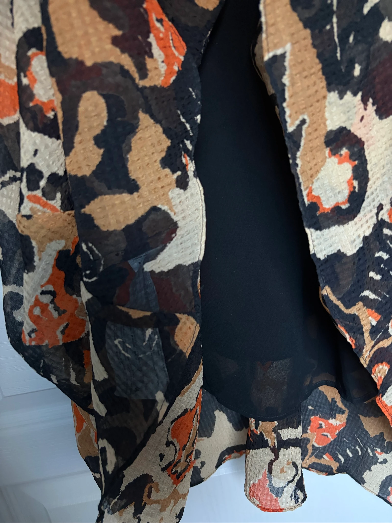 Mango asymmetrische lange jurk met bohemien print – XS – photo 5